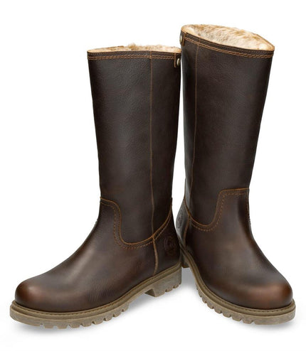 Panama Jack Women's Bambina B82 Chestnut Waterproof Leather Winter Boots
