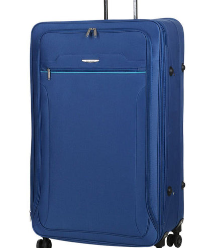 Cinderford Extra Large Soft Shell Suitcase in Blue