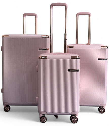 Cowra Set of 3 Hard Shell Suitcase in Rose Gold