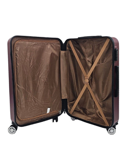 Chorley Large Hard Shell Suitcase in Burgundy