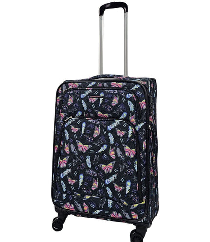 Ashbourne Medium Soft Shell Suitcase in Butterfly