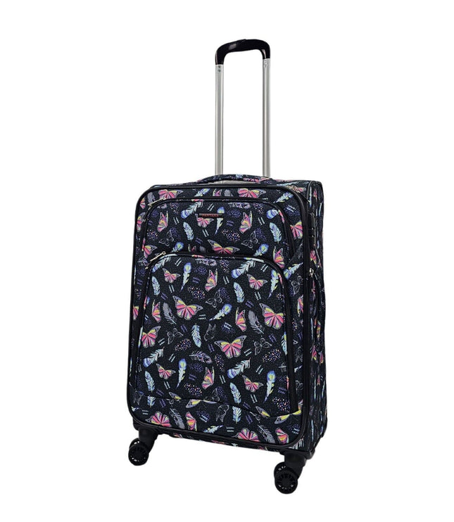 Ashbourne Medium Soft Shell Suitcase in Butterfly
