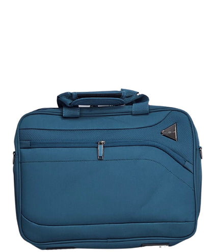 Corby Laptop Soft Shell Suitcase in Teal