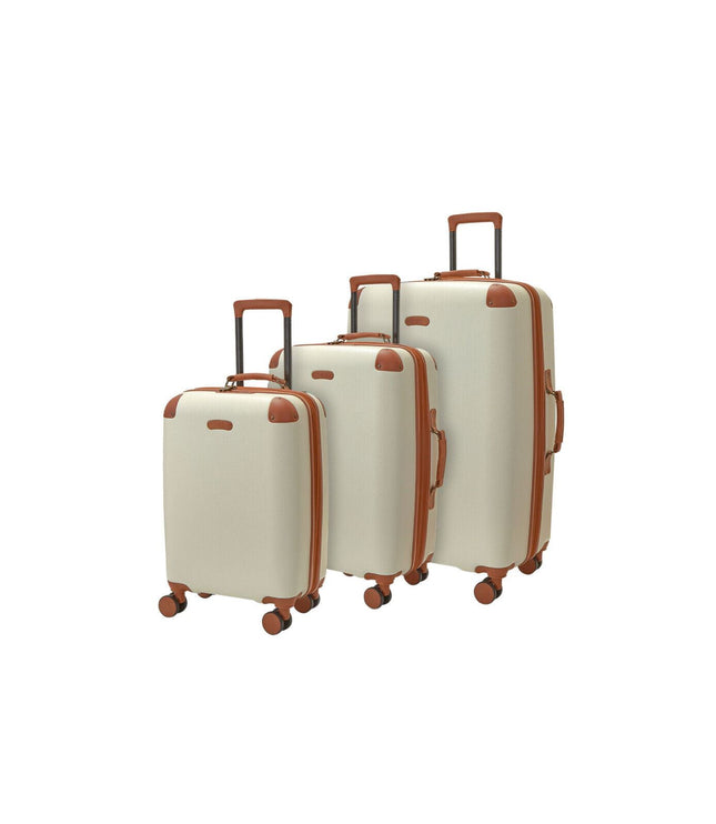 Amble Set of 3 Hard Shell Suitcase in Cream