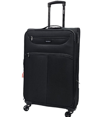 Ashford Medium Soft Shell Suitcase in Black