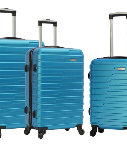 Croydon Set of 3 Hard Shell Suitcase in Blue