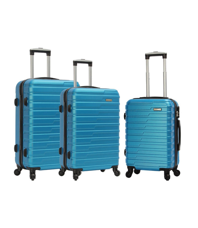 Croydon Set of 3 Hard Shell Suitcase in Blue