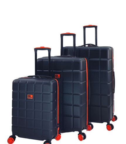 Coulsdon Set of 3 Soft Shell Suitcase in Black