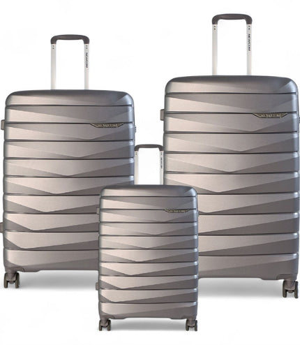 Forster Set of 3 Hard Shell TSA Suitcase in Smoke Grey