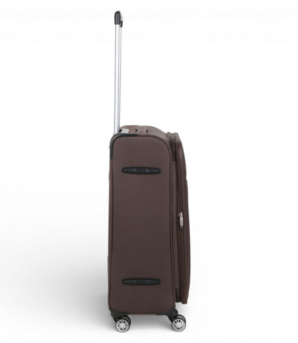 Carrollton Medium Soft Shell Suitcase in Brown