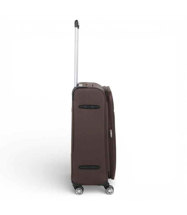 Carrollton Medium Soft Shell Suitcase in Brown