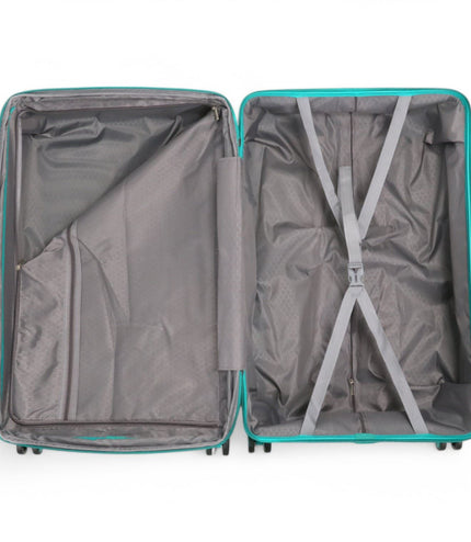 Balranald Large Hard Shell Suitcase in Aqua Blue