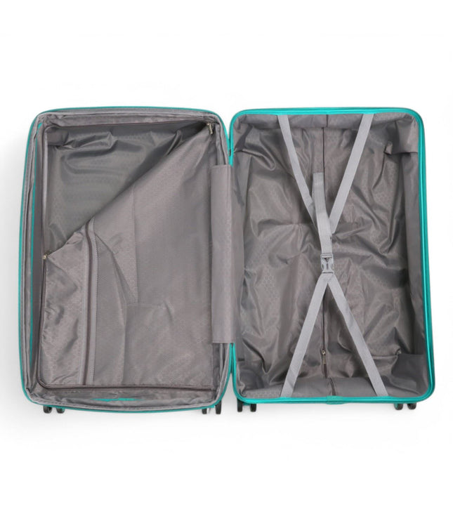 Balranald Large Hard Shell Suitcase in Aqua Blue