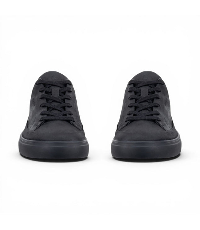 Ecco Men's Black Leather Waterproof Trainer Sneaker Shoes - Soft 10