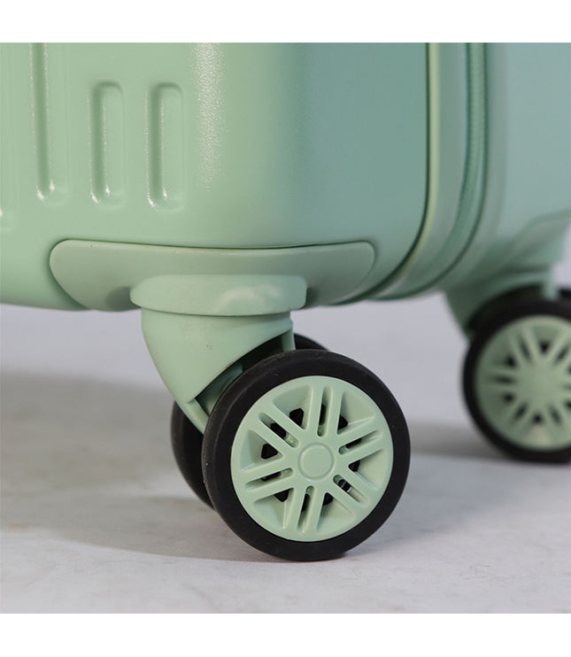 Hard Shell Cabin 44 x 22 x 38 cm Green TSA Secure Luggage Suitcase Suitable for Easyjet, Ryanair