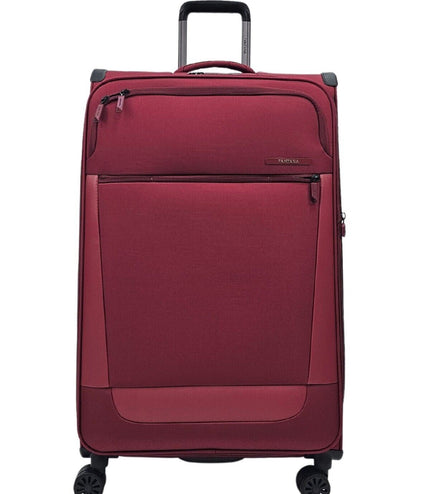 Bourne Large Soft Shell Suitcase in Burgundy