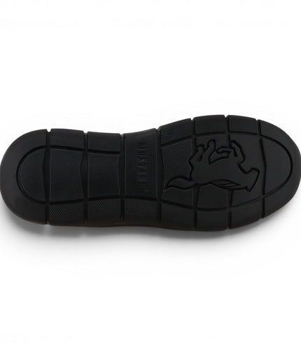 Mustang Men's Black Lightweight Lace-Up Trainers Shoes - M0061005