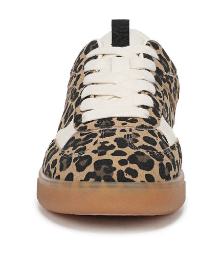 Blowfish Malibu Womens Leopard Brown Lace-Up Sneakers - Tastic