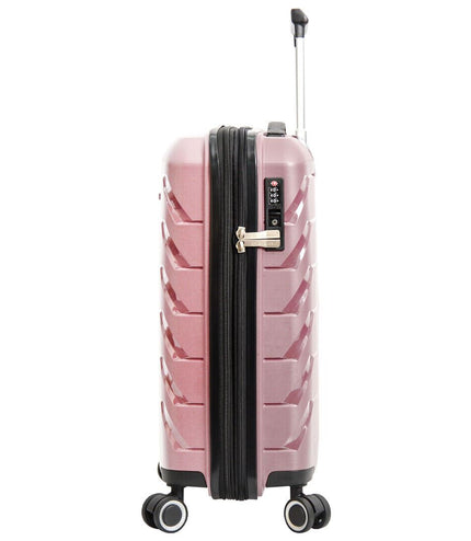 Cleckheaton Cabin Hard Shell Suitcase in Rose Gold