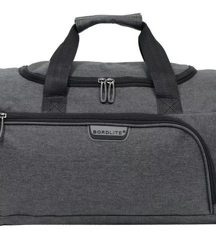 Holdall Carry On 40x 20 x25cm Under-seat Travel Cabin Bag for Ryanair, Easy Jet Grey