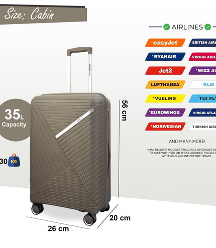 Chita Cabin Hard Shell Suitcase in Flesh
