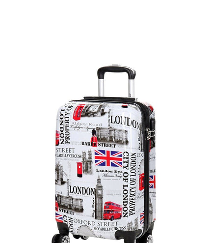 Cooma Cabin Hard Shell Suitcase London in Black Flower