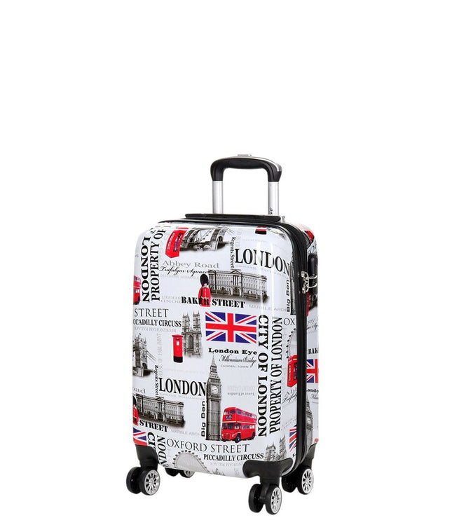 Cooma Cabin Hard Shell Suitcase London in Black Flower