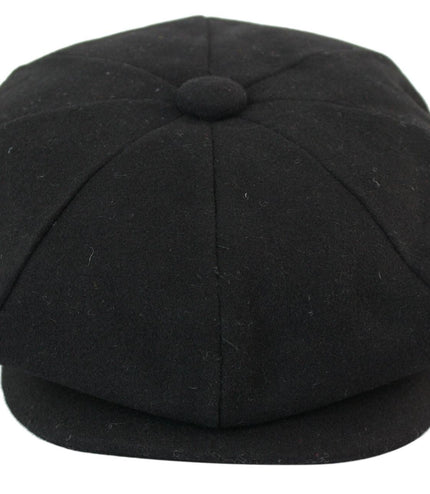 Mens Peaky Blinders Newsboy Wool 8 Panel Gatsby Flat Baker Hat