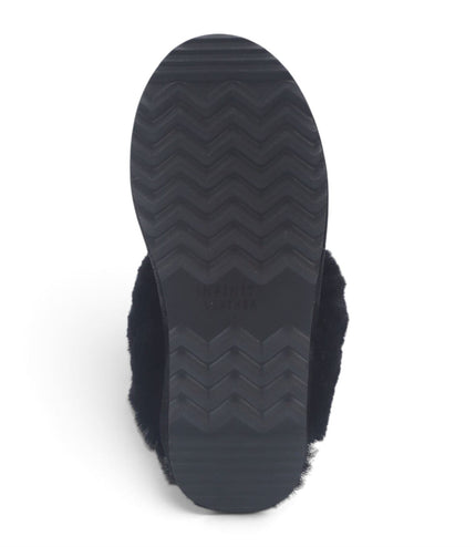 Womens Genuine Sheepskin Fur Mule Winter Slippers