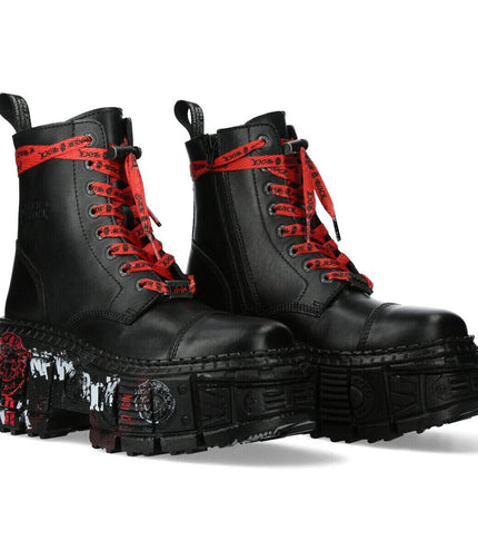 New Rock Punk Platform Leather Boots-WALL126CCt-C1