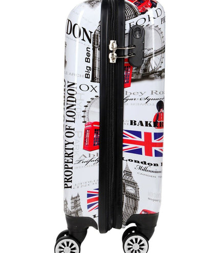 Cooma Cabin Hard Shell Suitcase London in Black Flower