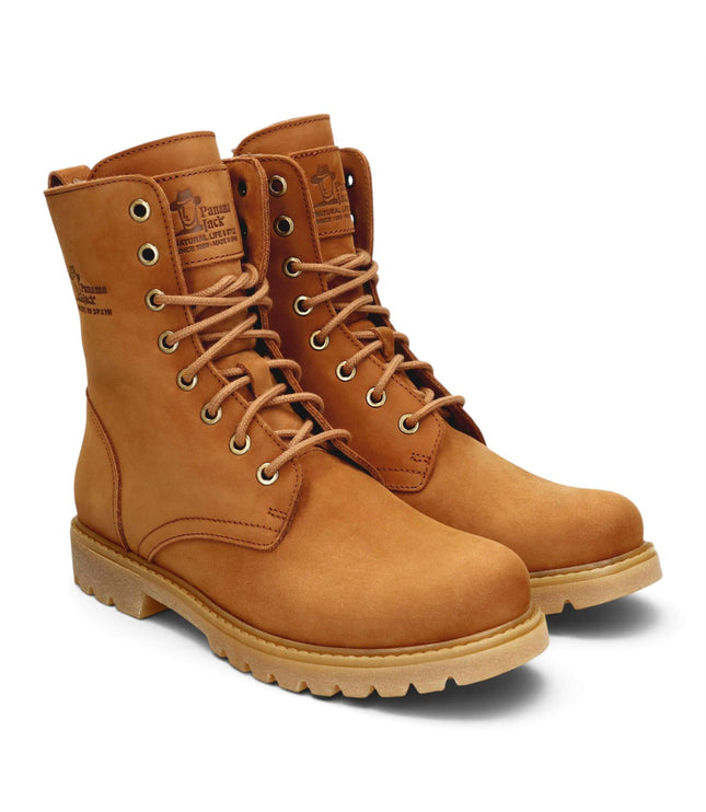 Panama Jack Women's Brown Waterproof Leather Warm Lace-Up Boots - Frisia-B44