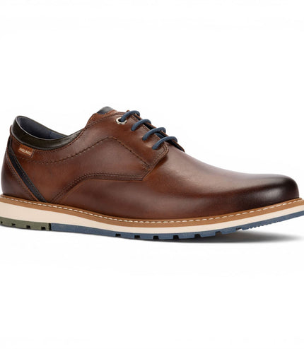 Pikolinos Men's Brown Leather Lace-Up Smart Shoes - Berna
