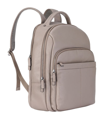Genuine Leather Grey Vintage Rucksack Laptop Bag Travel Backpack - Capri