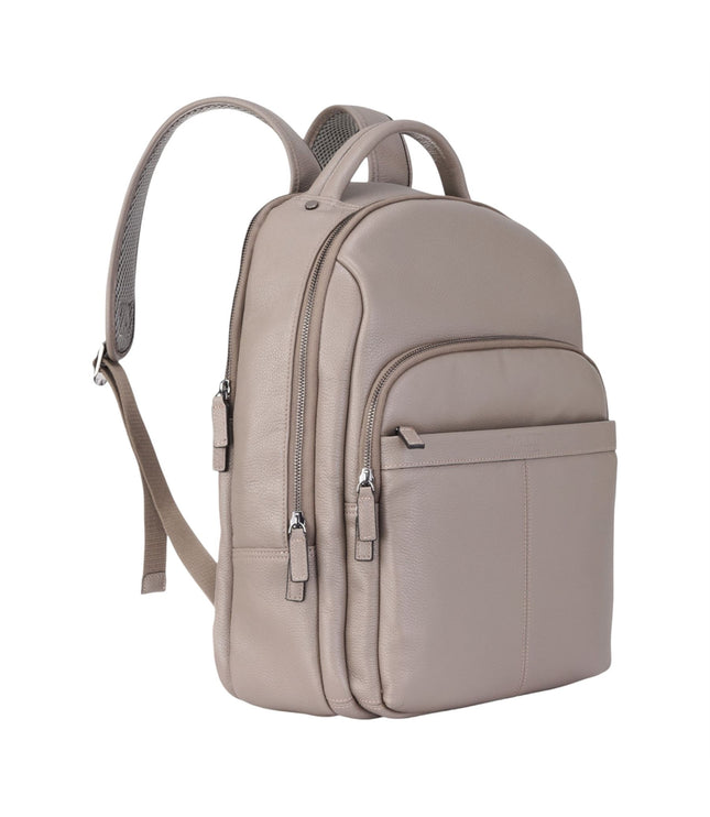Genuine Leather Grey Vintage Rucksack Laptop Bag Travel Backpack - Capri