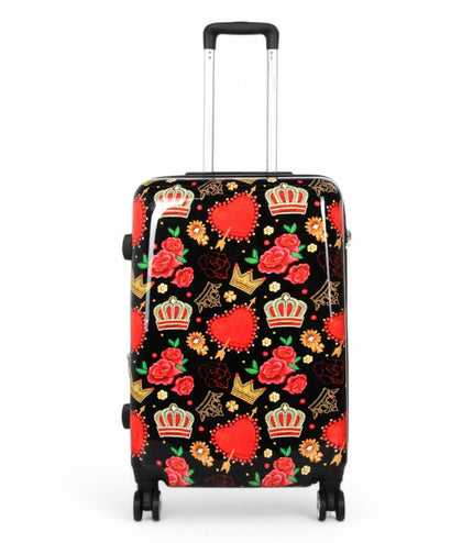 Ballina Medium Hard Shell Suitcase in Black Queen Rosses