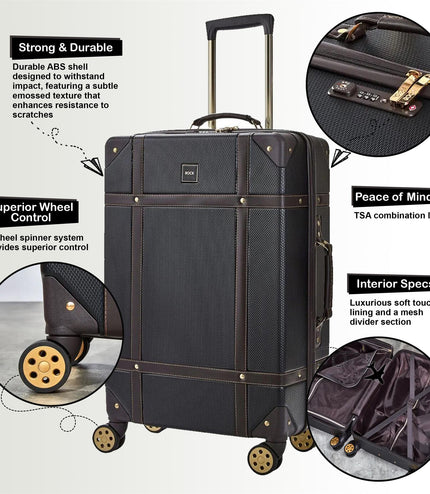 Alston Medium Hard Shell Suitcase in Black