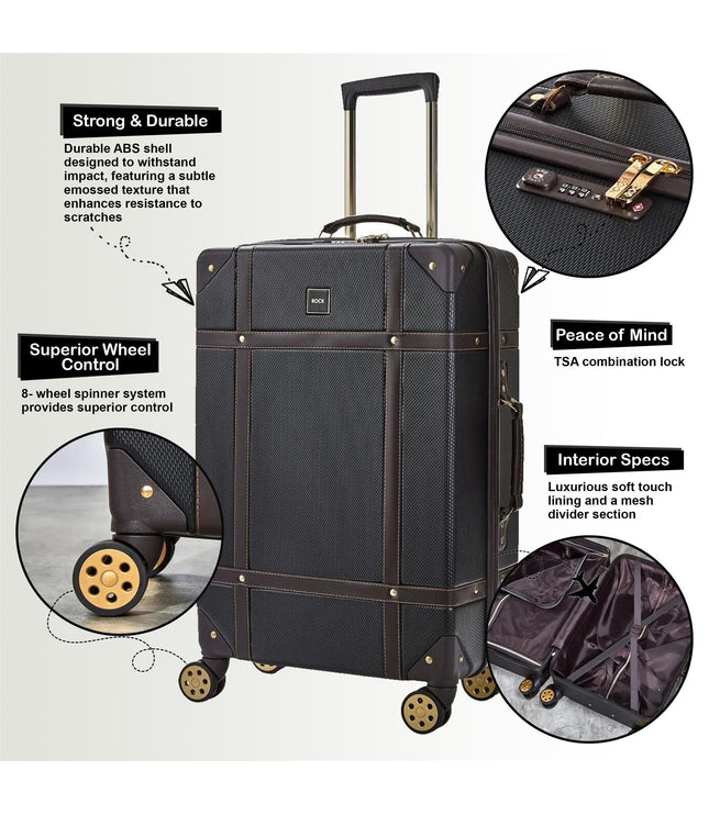 Alston Medium Hard Shell Suitcase in Black