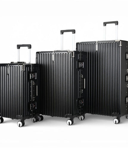 Airdrie Set of 3 Hard Shell Suitcase in Black