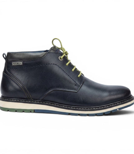 Pikolinos Men's Brown Leather Lace-Up Ankle Smart Boots - Berna