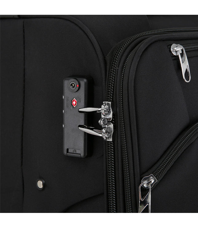 Delta Set of 3 Hard Shell Suitcase in Black