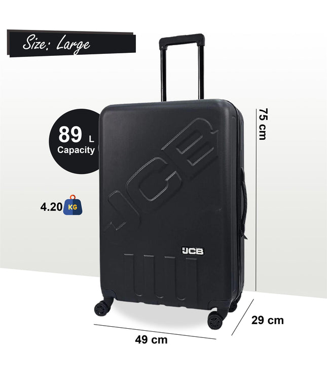 Cranbrook Large Soft Shell Suitcase in Black