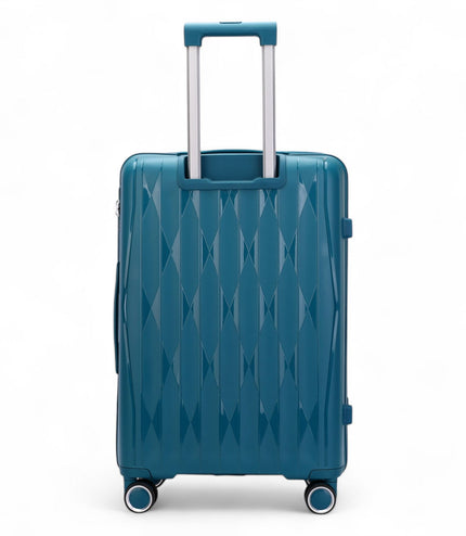 Burnaby Large Hard Shell Suitcase in Teal Blue