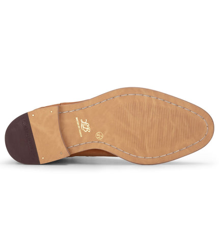 London Brogues Men's Burgundy Wine Suede Leather Slip-On Chelsea Ankle Boots