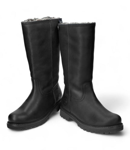 Panama Jacks Women's Black Bambina B60 Leather High Boots
