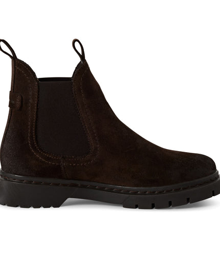 Tamaris Womens Mocca Brown Suede Leather Classic Chelsea Ankle Boots