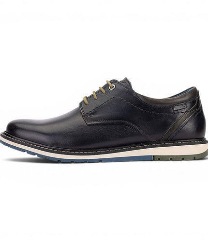 Pikolinos Men's Blue Leather Lace-Up Smart Shoes - Berna