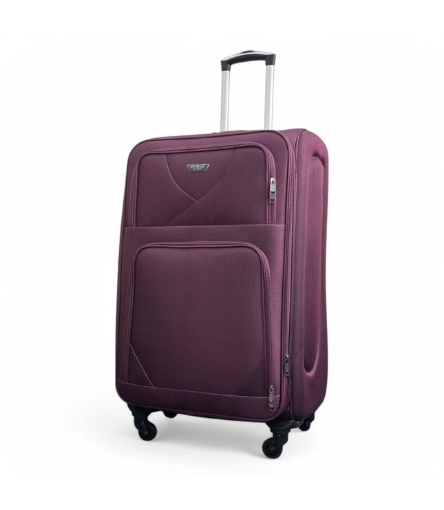 Nagoya Large Soft Shell Suitcase in Purple