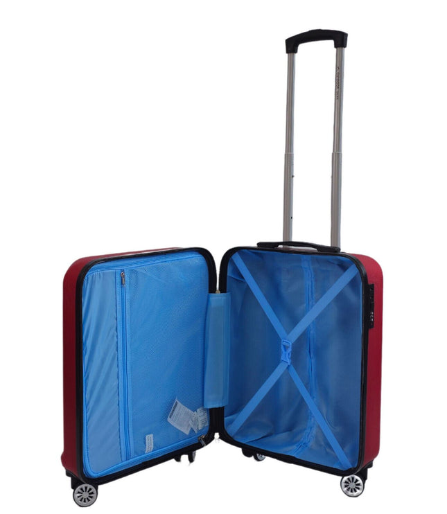 Alsager Cabin Hard Shell Suitcase in Burgundy