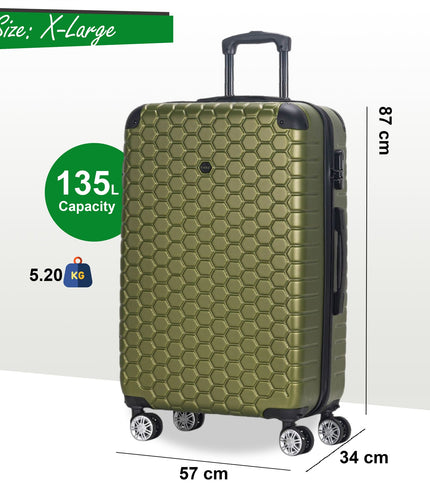 Noda X-Large Hard Shell Suitcase in Green